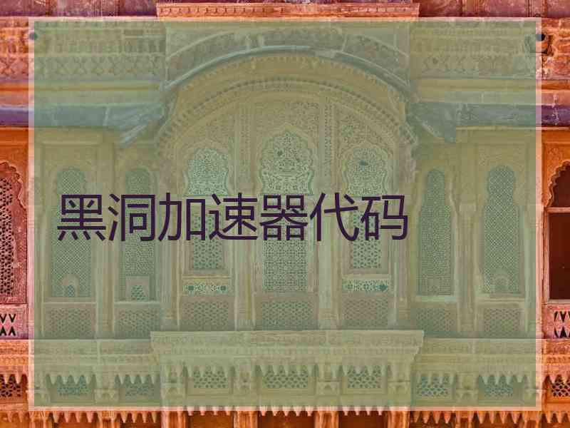 黑洞加速器代码